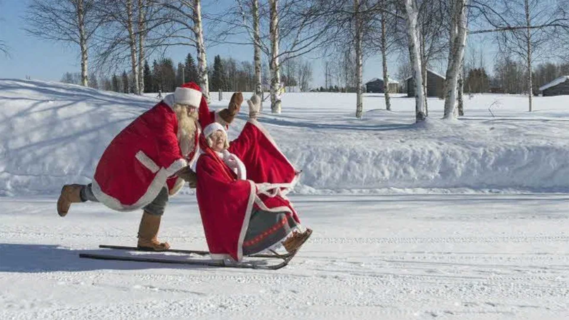 Op bezoek bij de kerstman