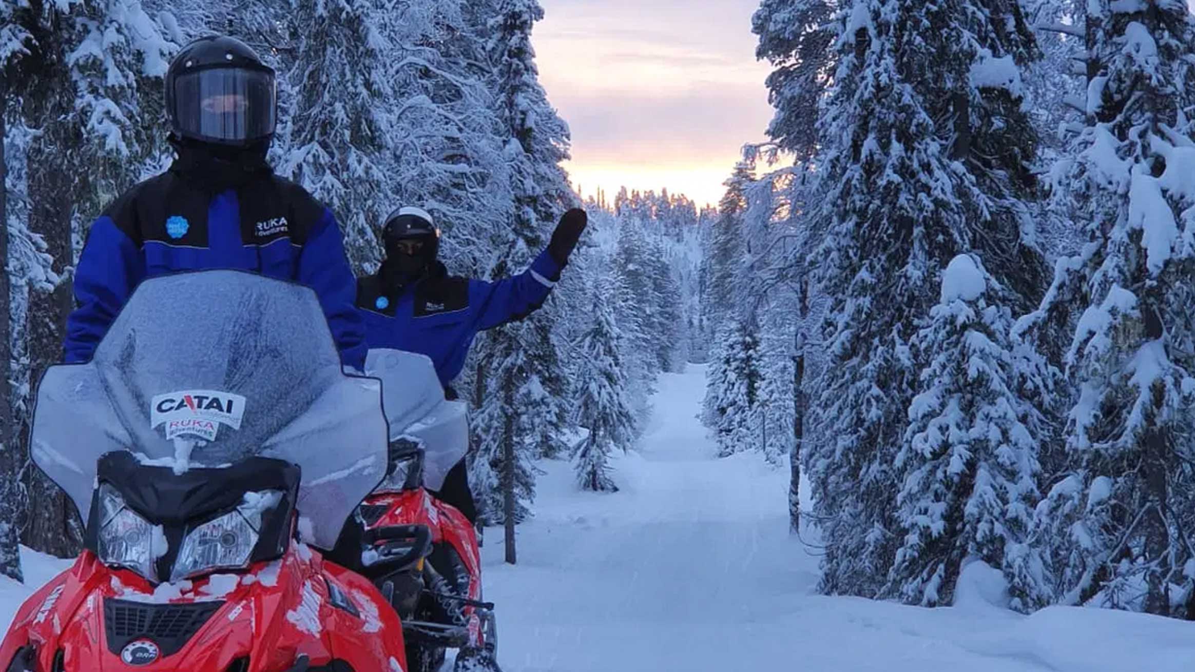 Sneeuwscooter scenery safari (voor beginners)